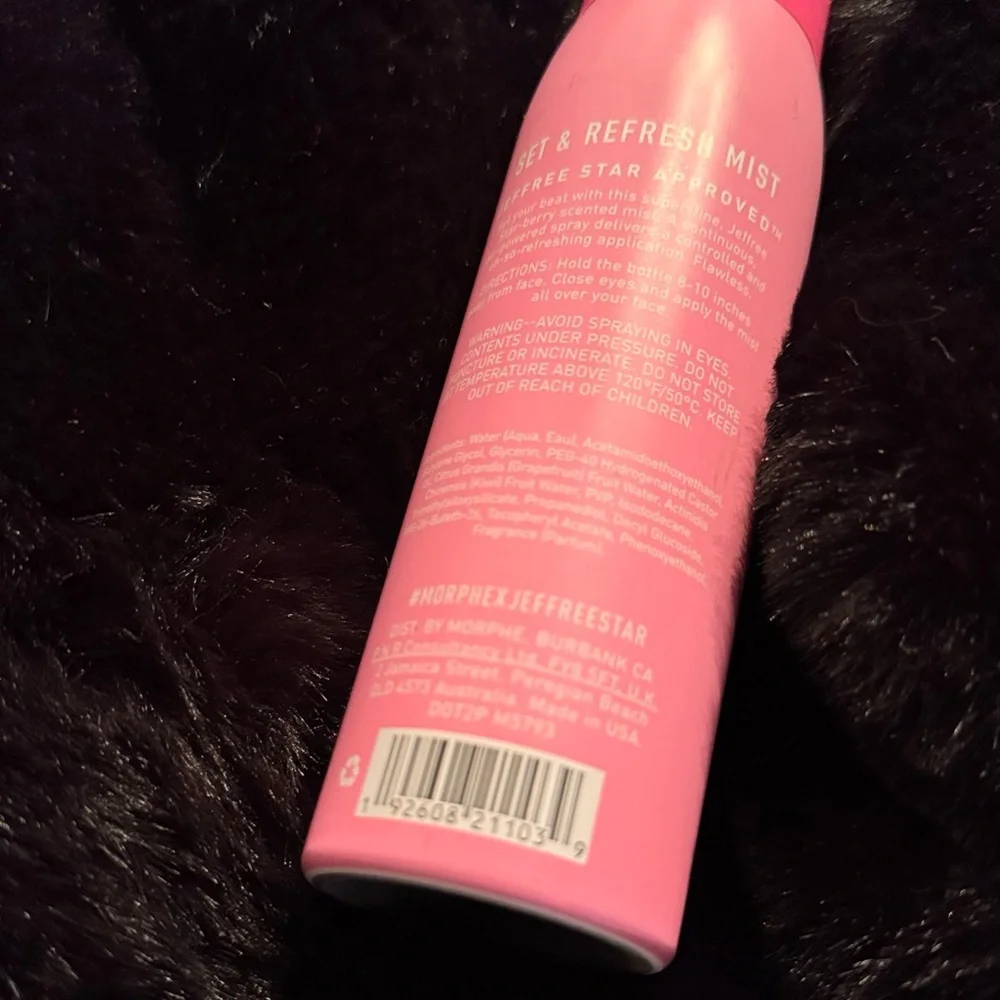 Morphe x Jeffree Star Limited Edition Set & Refresh Mist Setting Spray